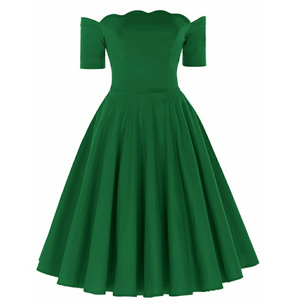 Off The Shoulder Swing Dress